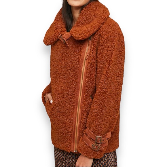 Anthropologie Marrakech Sherpa Jacket Size Small